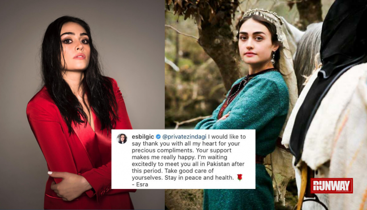 esra bilgic ertugrul replies to pakistani fans – Runway Pakistan